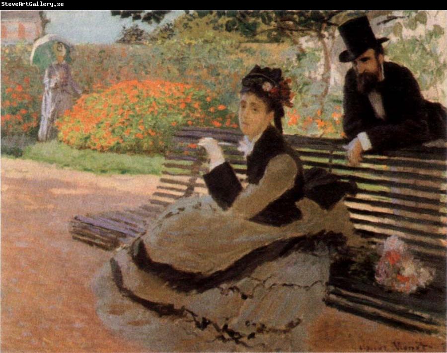 Claude Monet The Bench